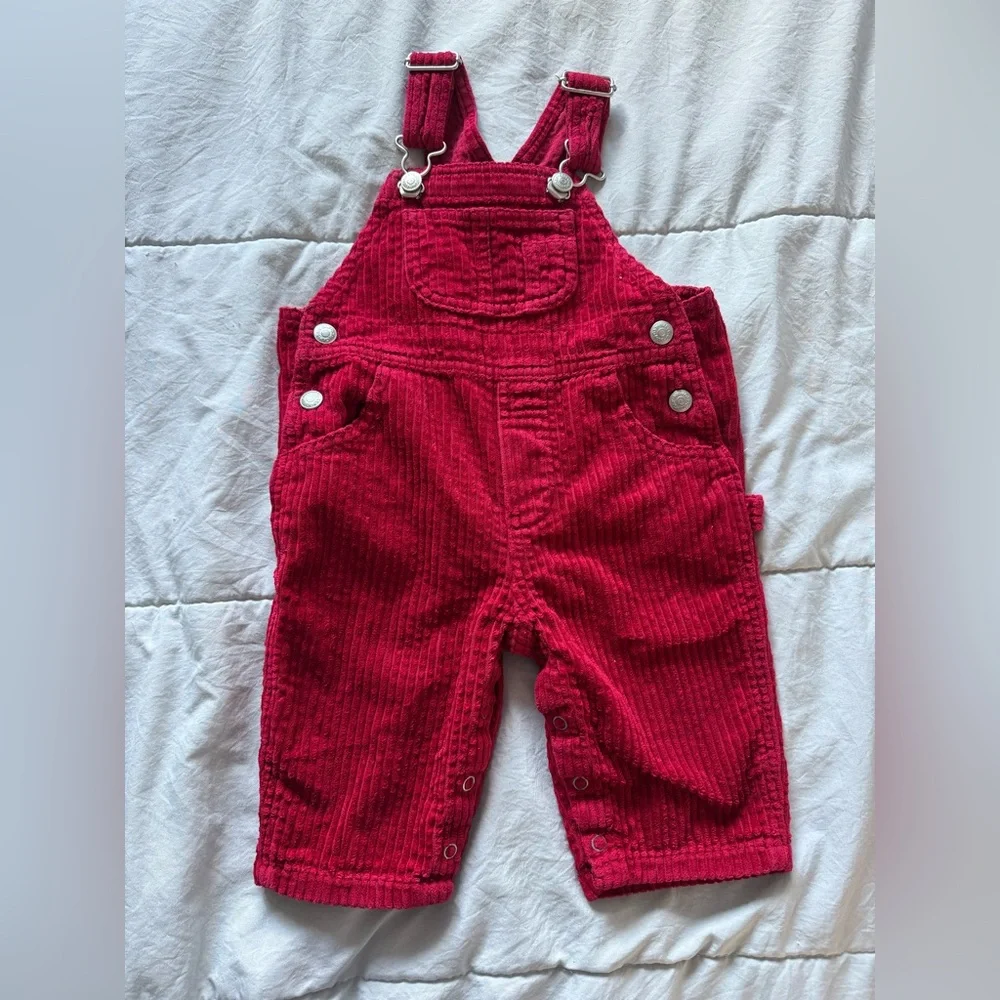 ✨GAP Red Corduroy Overalls - Picture 2 of 9